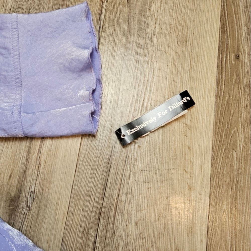 RUBY Rd Periwinkle Soft Sparkle Waterfall Cardiga… - image 5